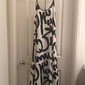 Monochrome maxi dress, like new